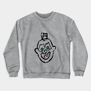 Punky-Sad-Clown Crewneck Sweatshirt